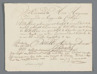 Letter from Jan Brandes to Reverend Hooyman