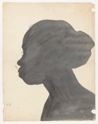 Silhouette Portrait of Flora