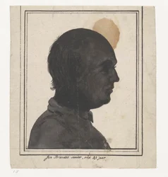 Silhouette Portrait of Jan Brandes