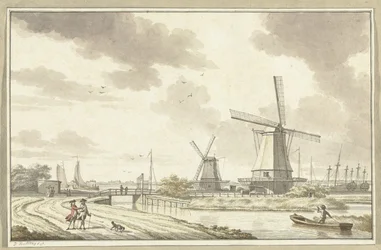 View at the Zandhoek, Outside Haarlemmerpoort in Amsterdam