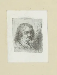 Adult Man with Medium-Length Hair (The Compleat Work of Etchings by John Chalon)