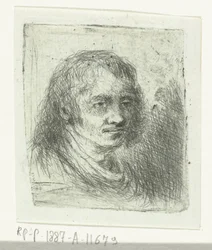 Adult Man with Medium-Length Hair