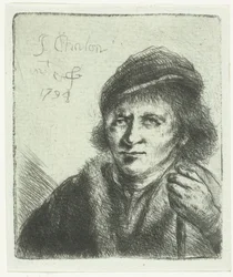 Adult Man with Hat and Cane