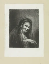 Pointing Old Woman