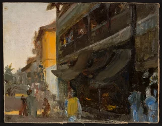 Bombay - street. From a journey to India