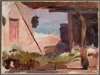 Fragment of Buildings by the Sea. From a Journey to Constantinople