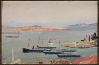 On a ship, at the entrance to the Bosporus. From a journey to Constantinople