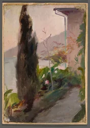 Garden in the Villa Bachczi-Dere in Yalta. From a Journey to Crimea