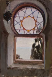 Window in the Bachtschi-Dere Villa in Yalta. From a Journey to Crimea