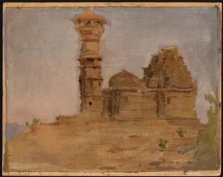 Abandoned ancient temple in Chittorgarh. From a journey to India
