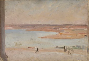 Desert landscape with a river