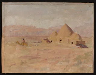 Monument on a Kyrgyz Grave in the Steppe. From a Journey to Turkestan