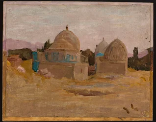 Samarkand - Shah-i-Zinda Mosque. From a Journey to Turkestan