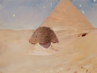 Sphinx at Night. From a Journey to Egypt