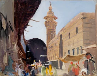 Entrance to the Bazaar in Damascus. From a Journey to Palestine
