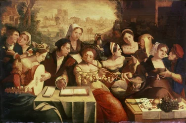 The Prodigal Son Feasting with Harlots