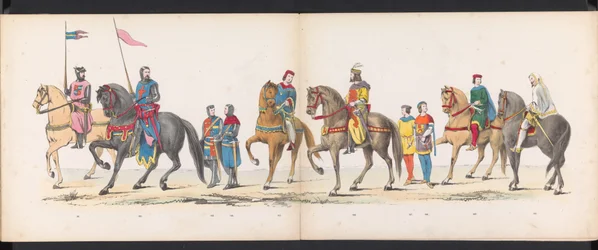 Masquerade of the Leiden Students, 1865 (Plate 12) (Costumed Parade Held by the Members of the Leiden Student Corps on June 6, 1865, to Celebrate the 290th Anniversary of Leiden University)