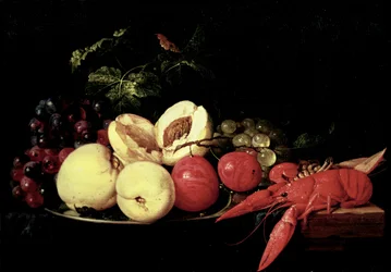 Still Life of Fruit with a Lobster