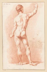 Standing Male Nude Seen from the Back (1st Prize 1767)