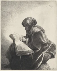 Old Woman Reading