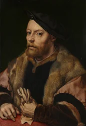 A Man Holding a Glove, ca 1532