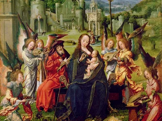 Angel musicians (detail)