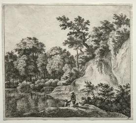 The Rock Bathed by the River