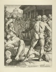 Fight Between Odysseus and Irus