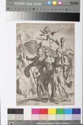 Minerva, Led by Hercules and Mars