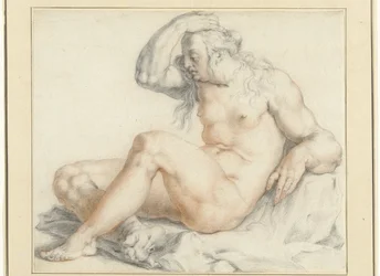 Nude Seated Female Figure