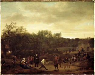 Peasants Playing Balls in Holland