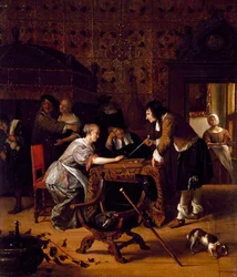 Playing Trick-Track, 1667