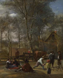 Skittle Players outside an Inn, c. 1663