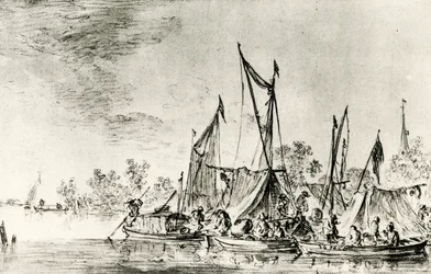 Dutch Canal Landscape