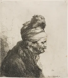 Bust of an Oriental Man, Facing Right