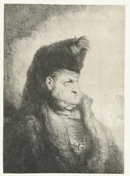 Bust of an Oriental with a Fur Hat