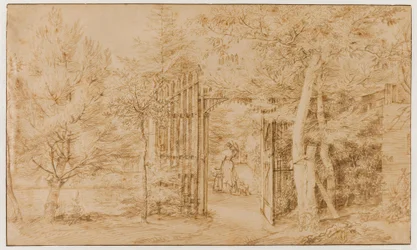 The entrance to a garden