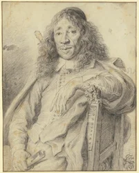 The Poet Jan Vos Sitting in a Chair Facing Left