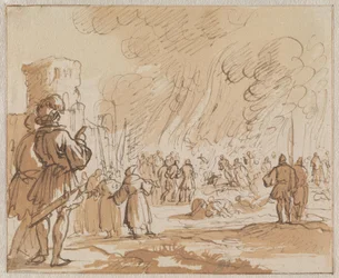 180 Cathars or Albigensians Are Burned Outside Minerve in 1210