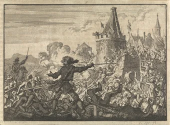 Repelled Assault on the Walls of Livron, Defended by the Huguenots, 1574