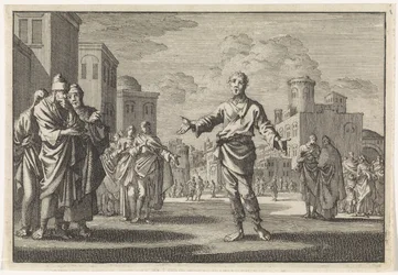 Jesus, Son of Ananus, Walks Through the Streets of Jerusalem