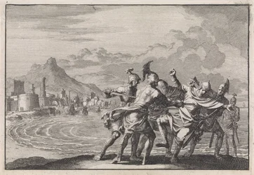 Malichus Killed on the Beach by Four Soldiers