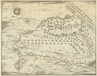 Map of the Battle of Landen