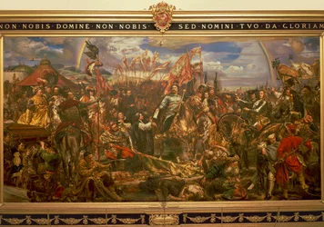 Jan III Sobieski setting free Vienna and sending the Victory message to the Pope