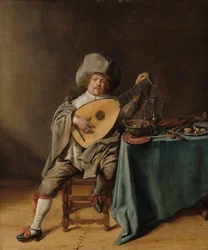 Self-Portrait as a Lute Player, c.1637-1638