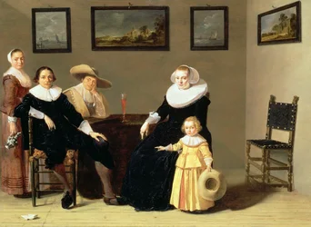 Dutch Family in an Interior