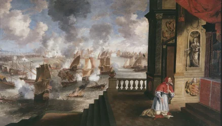 The Battle of Lepanto in 1571