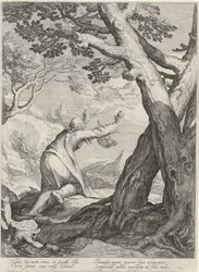 Elijah Leaves the World in a Fiery Chariot and Leaves His Mantle for Elisha (Four Scenes from the Lives of the Prophets Ahijah and Elijah)