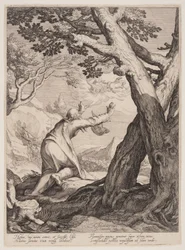 Elisha Receives the Robe of Elijah, from Four Scenes from the Life of the Prophets, Isaiah, Ahajah and Elisha