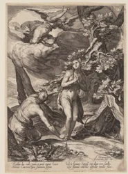 Expulsion from Eden, from History of the First Parents of Man